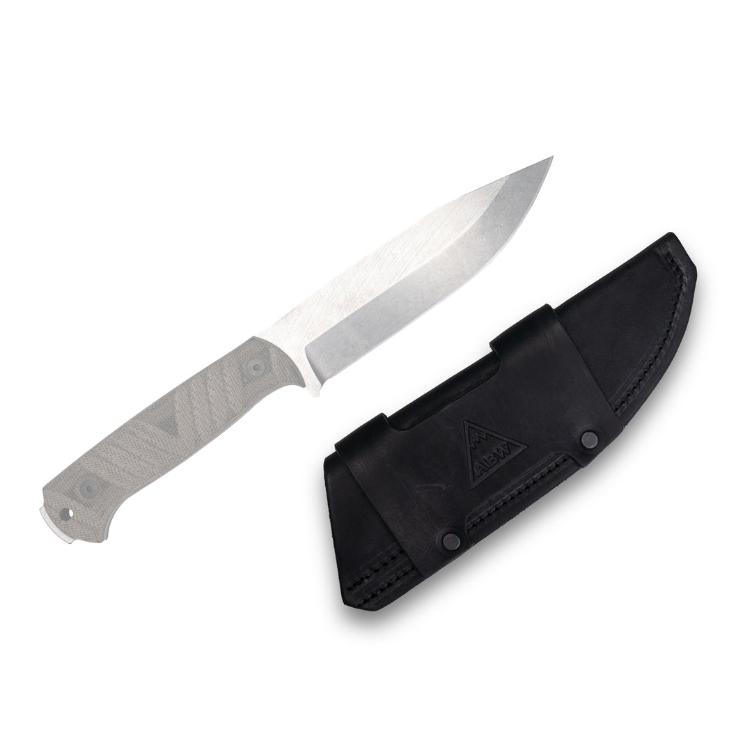 Black Leather Sheath - Horizontal & Vertical Carry (Large)