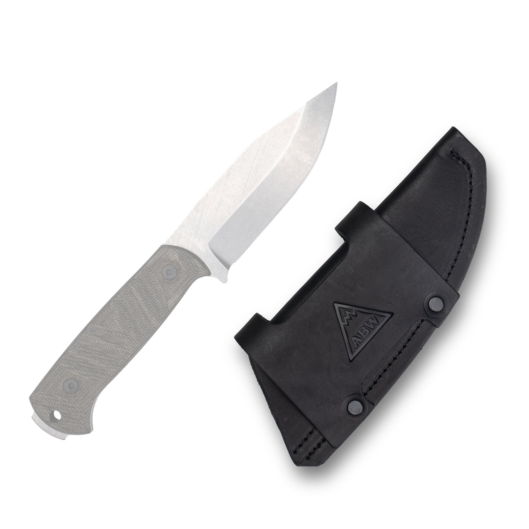 Black Leather Sheath - Horizontal & Vertical Carry (Small)