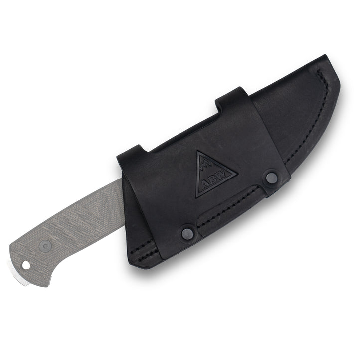 Black Leather Sheath - Horizontal & Vertical Carry (Small)
