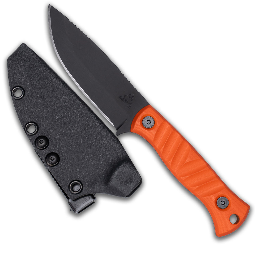 Alpine Skinner - Hunter Orange G10, Armor Black Cerakote